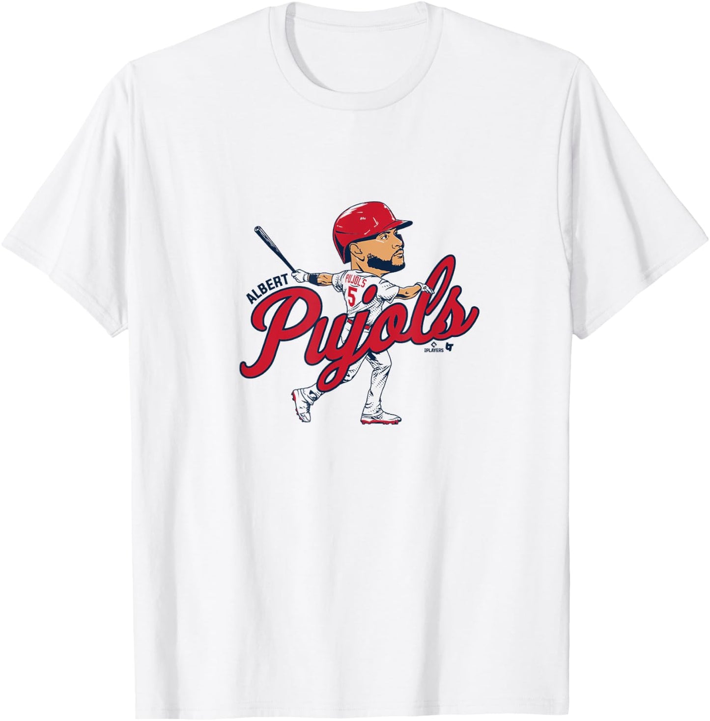 Albert Pujols - Caricature - St. Louis Baseball T-Shirt - T-Shirt | White