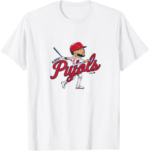 Albert Pujols - Caricature - St. Louis Baseball T-Shirt - T-Shirt | White