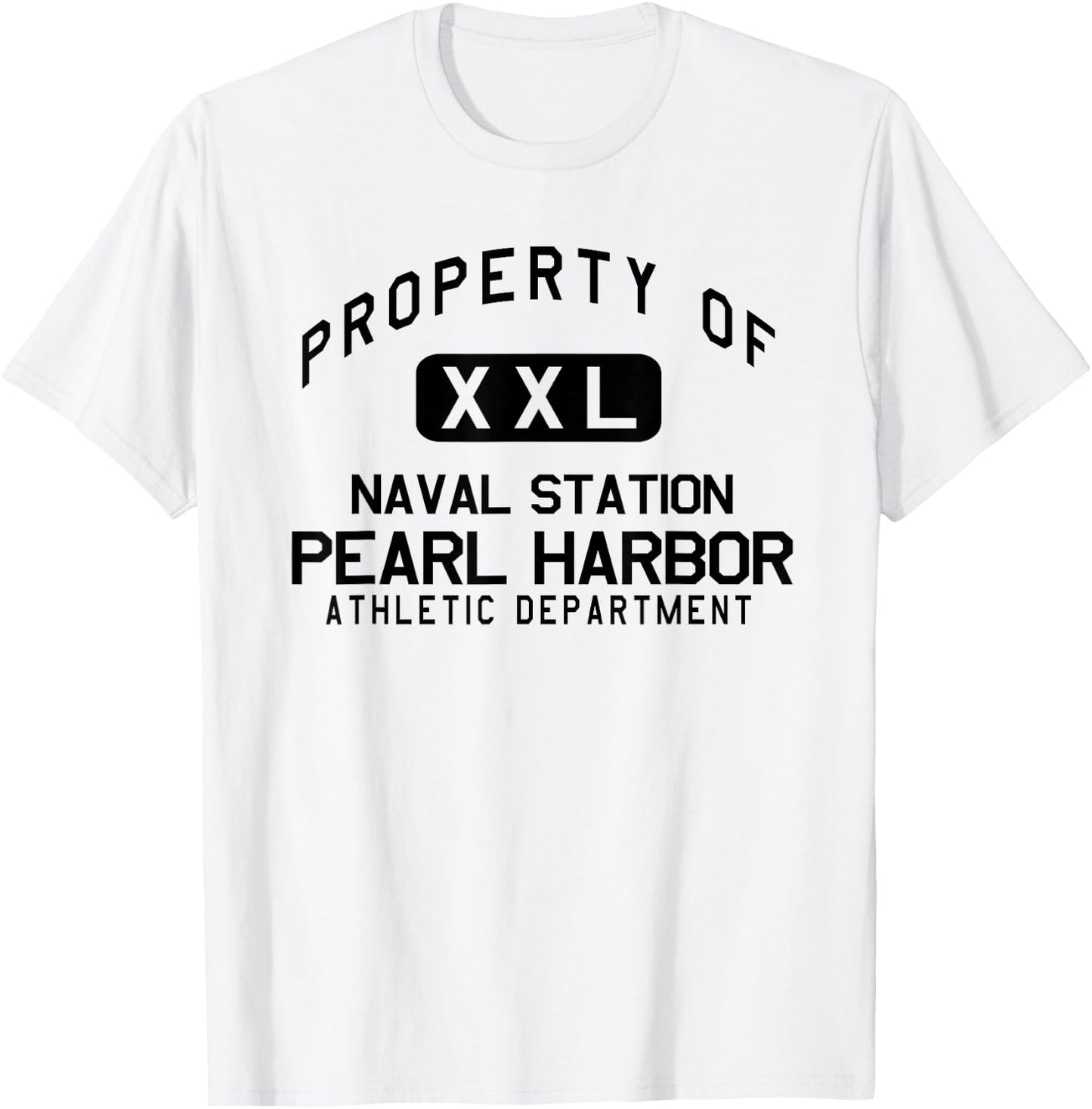 Property of Naval Station Pearl Harbor Athletic Department T-Shirt - T-Shirt | White