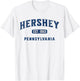 Visit Hershey Pennsylvania Vintage Athletic Souvenir T-Shirt - T-Shirt | White