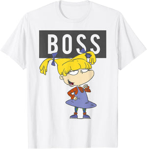 Rugrats Angelica Boss Word Cutout T-Shirt - T-Shirt | White