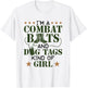 Women Military Veteran Combat Boots Dog Tags Kind Of Girl T-Shirt - T-Shirt | White