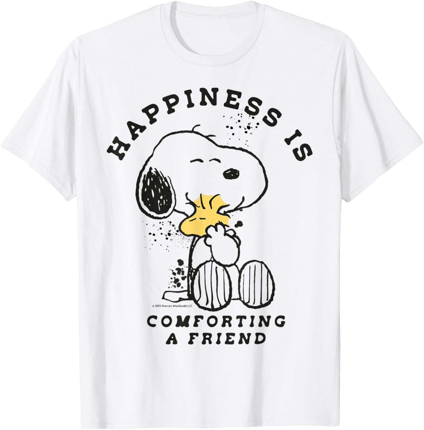 Peanuts - Snoopy Happiness is, Comforting A Friend T-Shirt - T-Shirt | White