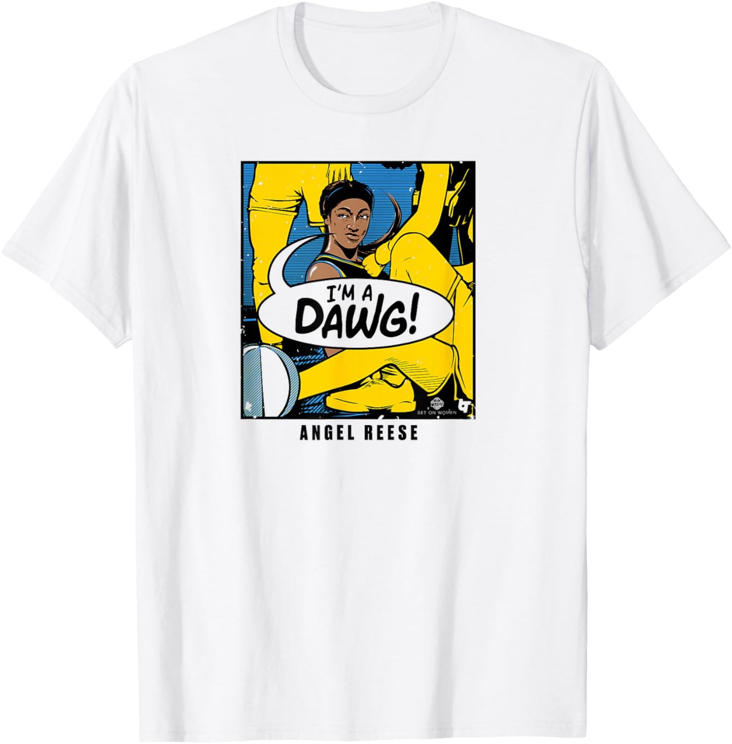 Angel Reese - I'm a Dawg - Chicago Basketball T-Shirt - T-Shirt | White