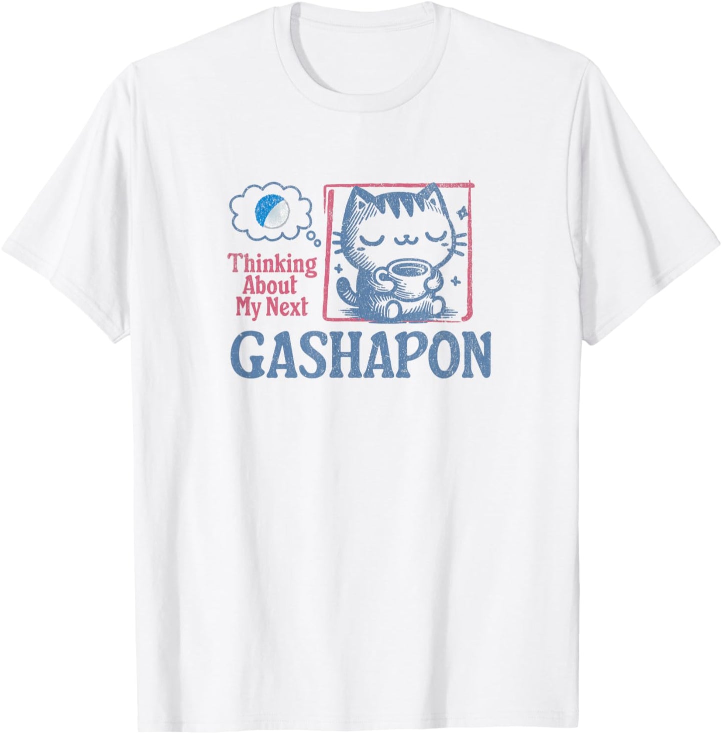 Cute Gashapon Gachapon Toy T-Shirt - T-Shirt | White