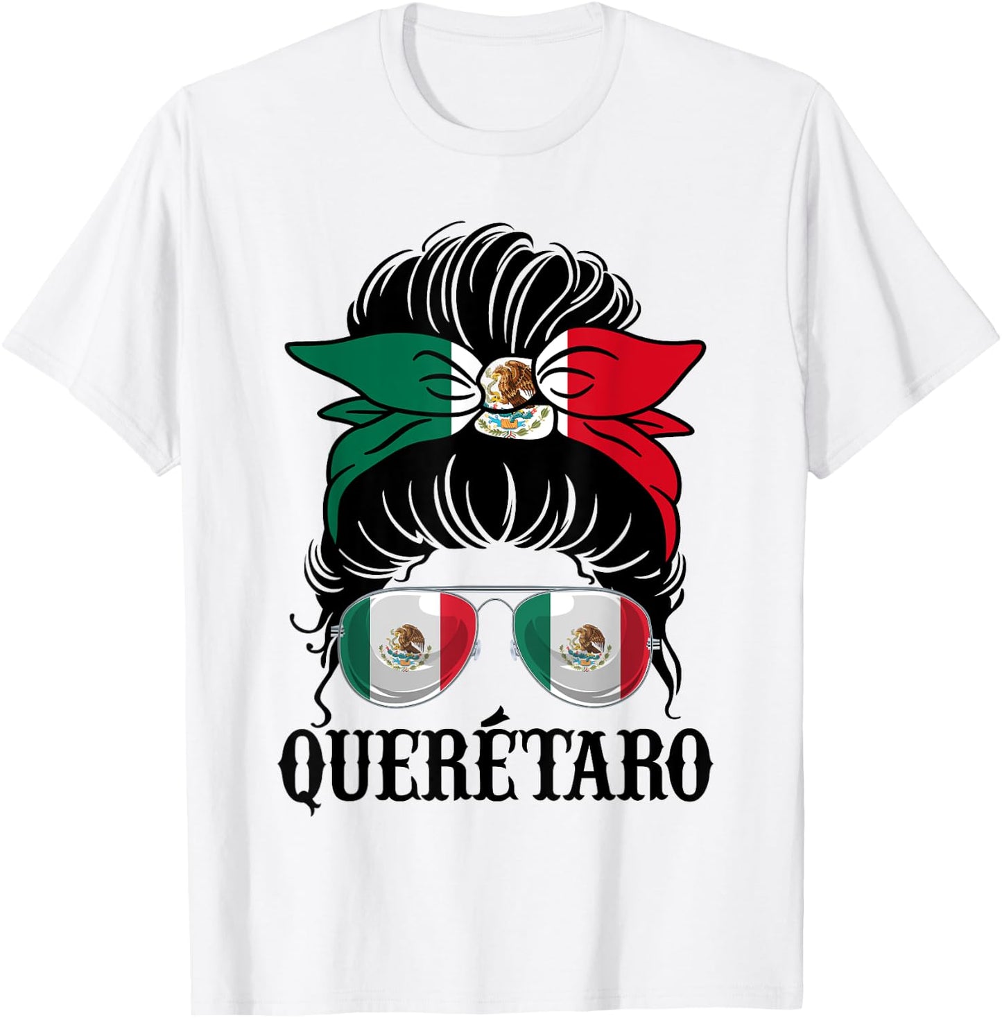 Queretaro Mexico Pride Mexican Flag State T-Shirt - T-Shirt | White