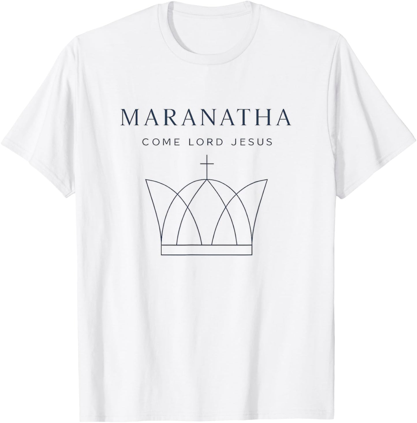 Maranatha Christian Modern Minimalist T-Shirt - T-Shirt | White