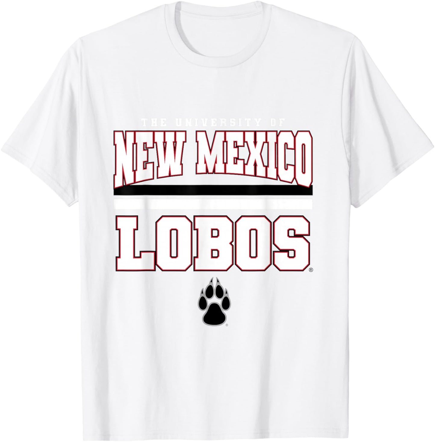 License Champs New Mexico Lobos NCAA Team - Red, Small, Short Sleeve, Classic Fit, Round Neck, Pull On, 1 Count, Non-Stretchable, Sports Fans, All Ages, -Kids T-Shirt - T-Shirt | White