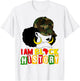 I am Black History Black Woman Camo Melanin Black History T-Shirt - T-Shirt | White