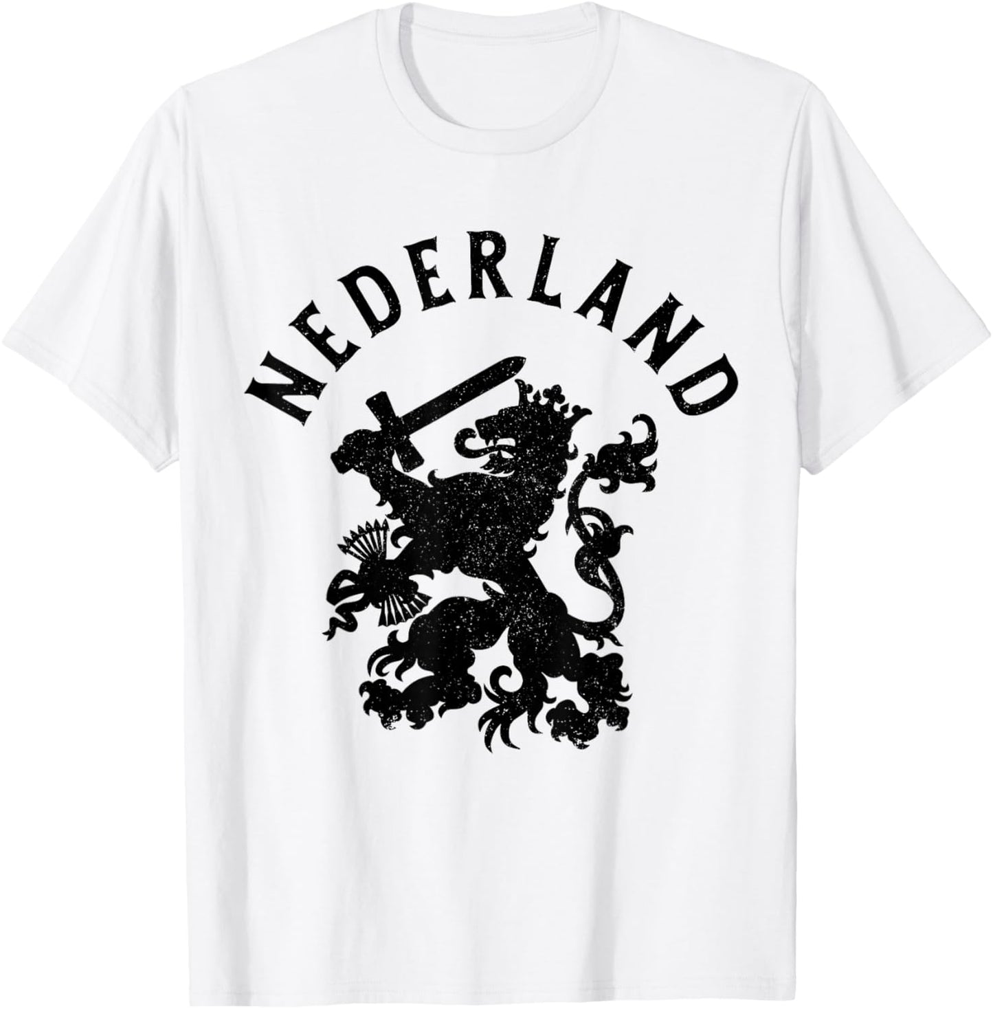 Netherlands Netherlands Lion Dutch Holland Vintage T-Shirt - T-Shirt | White