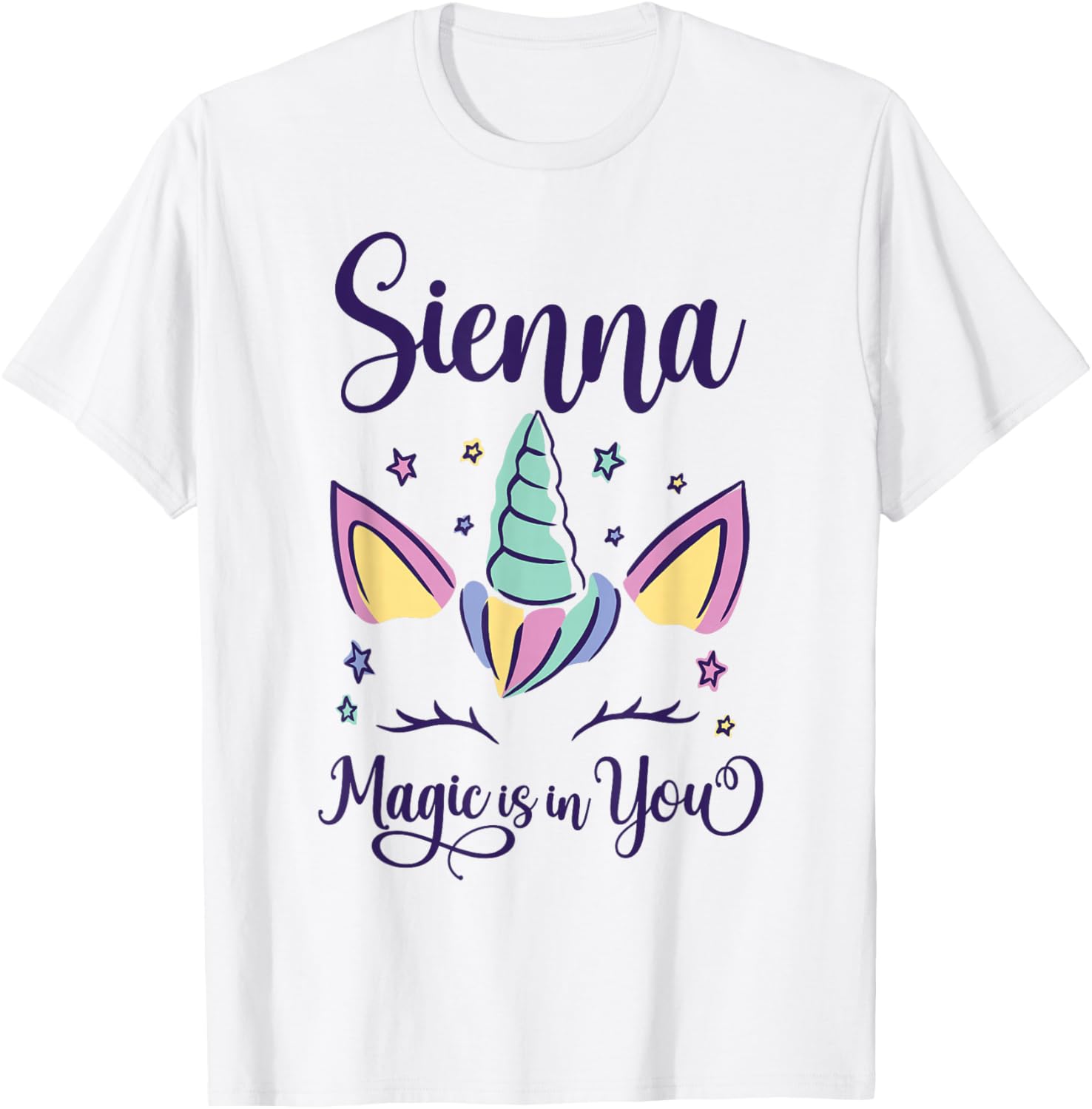 First Name Sienna Personalized I Love Sienna T-Shirt - T-Shirt | White