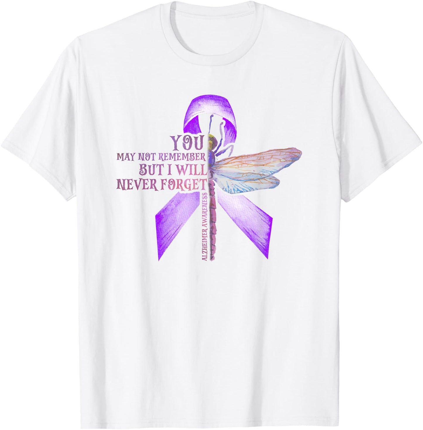 Dragonfly You May Not Remember Alzheimer T-Shirt - T-Shirt | White
