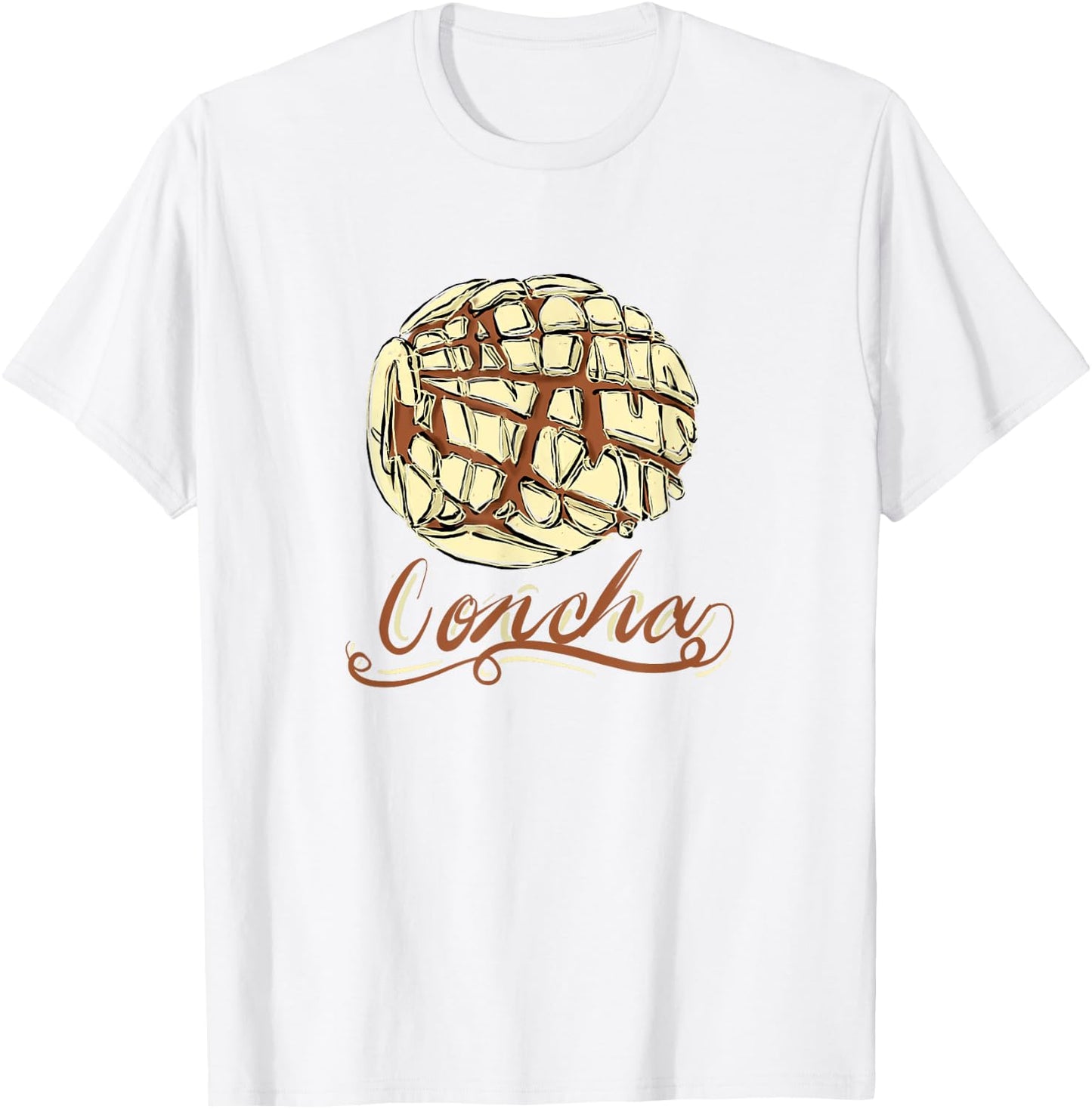 Concha Mexican Bread Sweet Pastry T Shirt Gift T-Shirt - T-Shirt | White