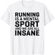 Marathon Runner Motivational Quote Distance Running T-Shirt - T-Shirt | White