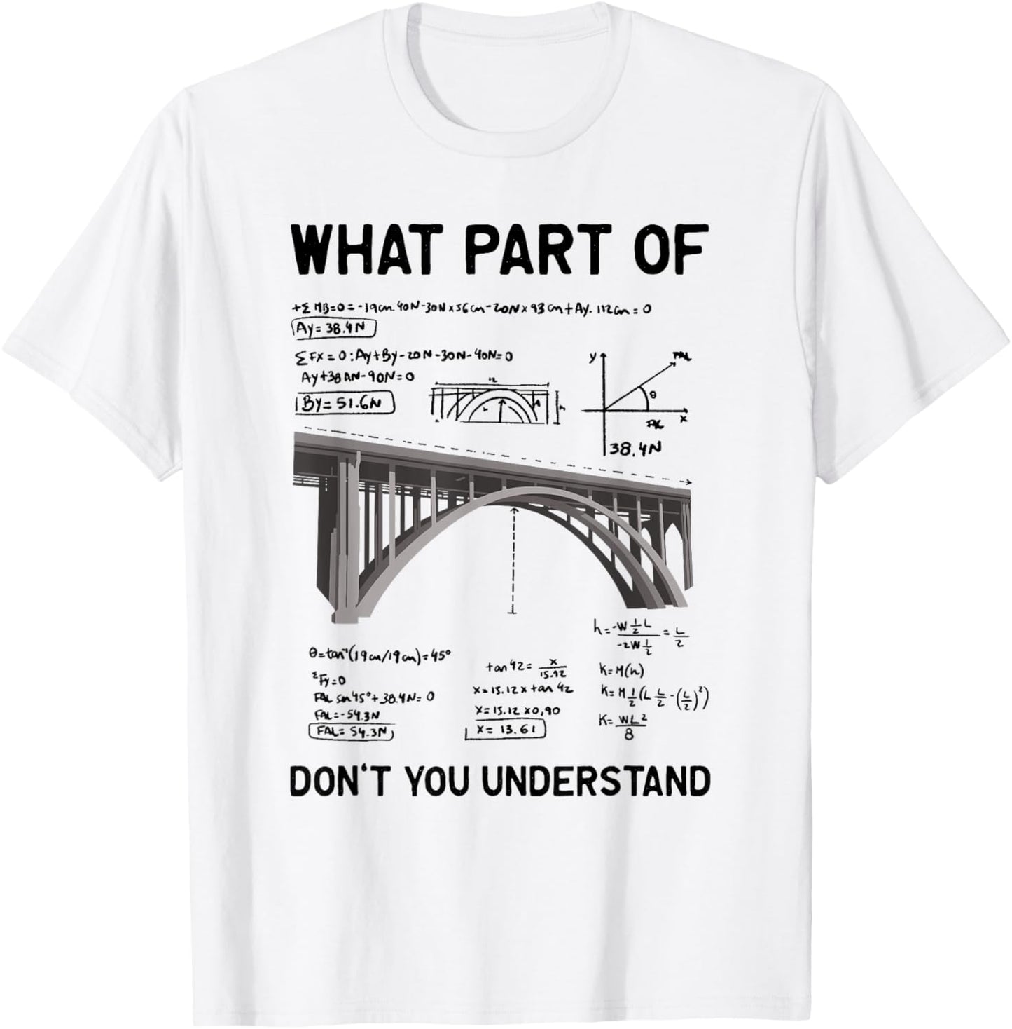 What Part Of Don't You Understand Civil Structural Engineer T-Shirt - T-Shirt | White