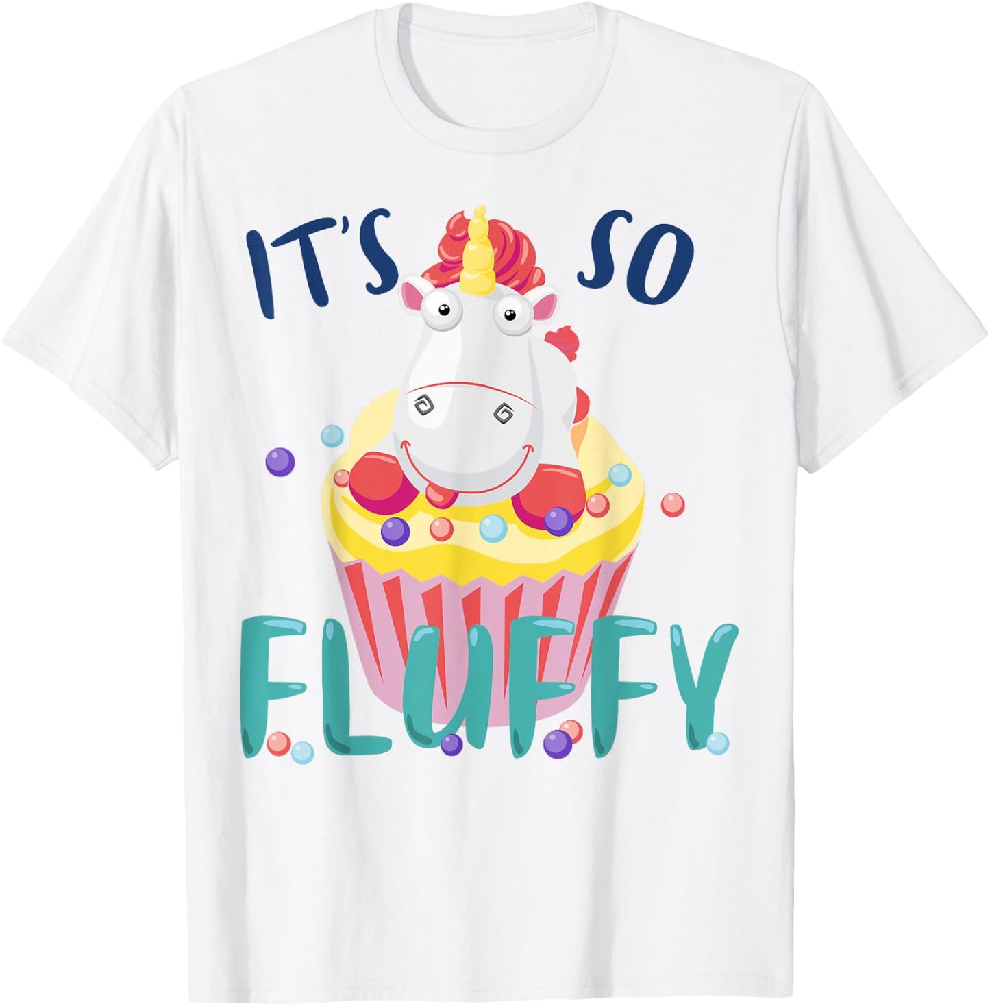 Despicable Me Minions It's So Fluffy Cupcake Graphic T-Shirt - T-Shirt | White