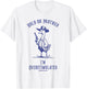 Hold On Partner I'm Overstimulated Funny Goose Cowboy T-Shirt - T-Shirt | White