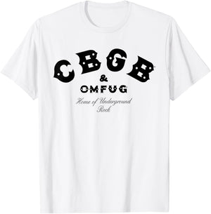 CBGB Classic Logo On White T-Shirt - T-Shirt | White
