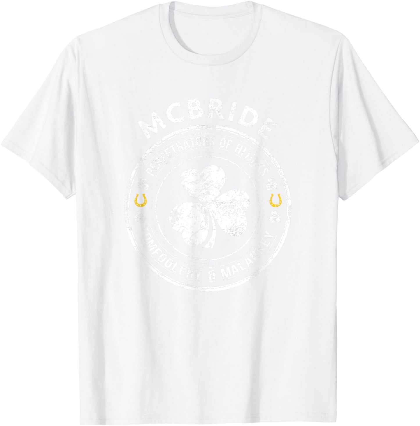 McBride Irish Family Name T-Shirt - T-Shirt | White