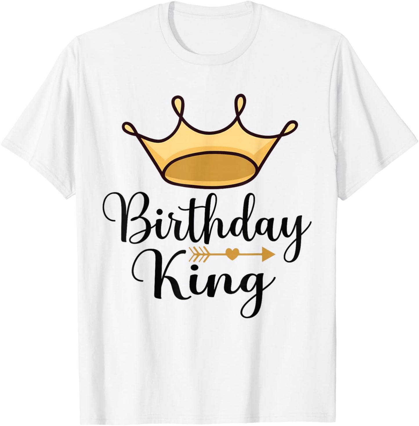 Birthday King Funny Boys Matching Boys Girls Kids 2024 T-Shirt - T-Shirt | White