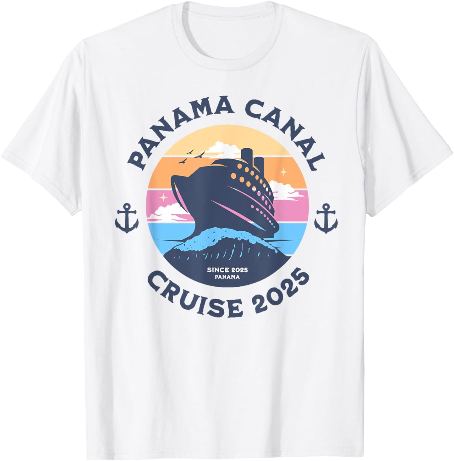 Group Panama Canal Cruise 2025 Cruising Holiday Vacation T-Shirt - T-Shirt | White