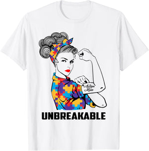 Autism Mom Gifts Autism Mama Awareness Gift Autistic Parents T-Shirt - T-Shirt | White