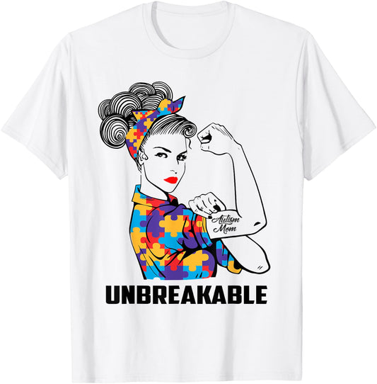 Autism Mom Gifts Autism Mama Awareness Gift Autistic Parents T-Shirt - T-Shirt | White