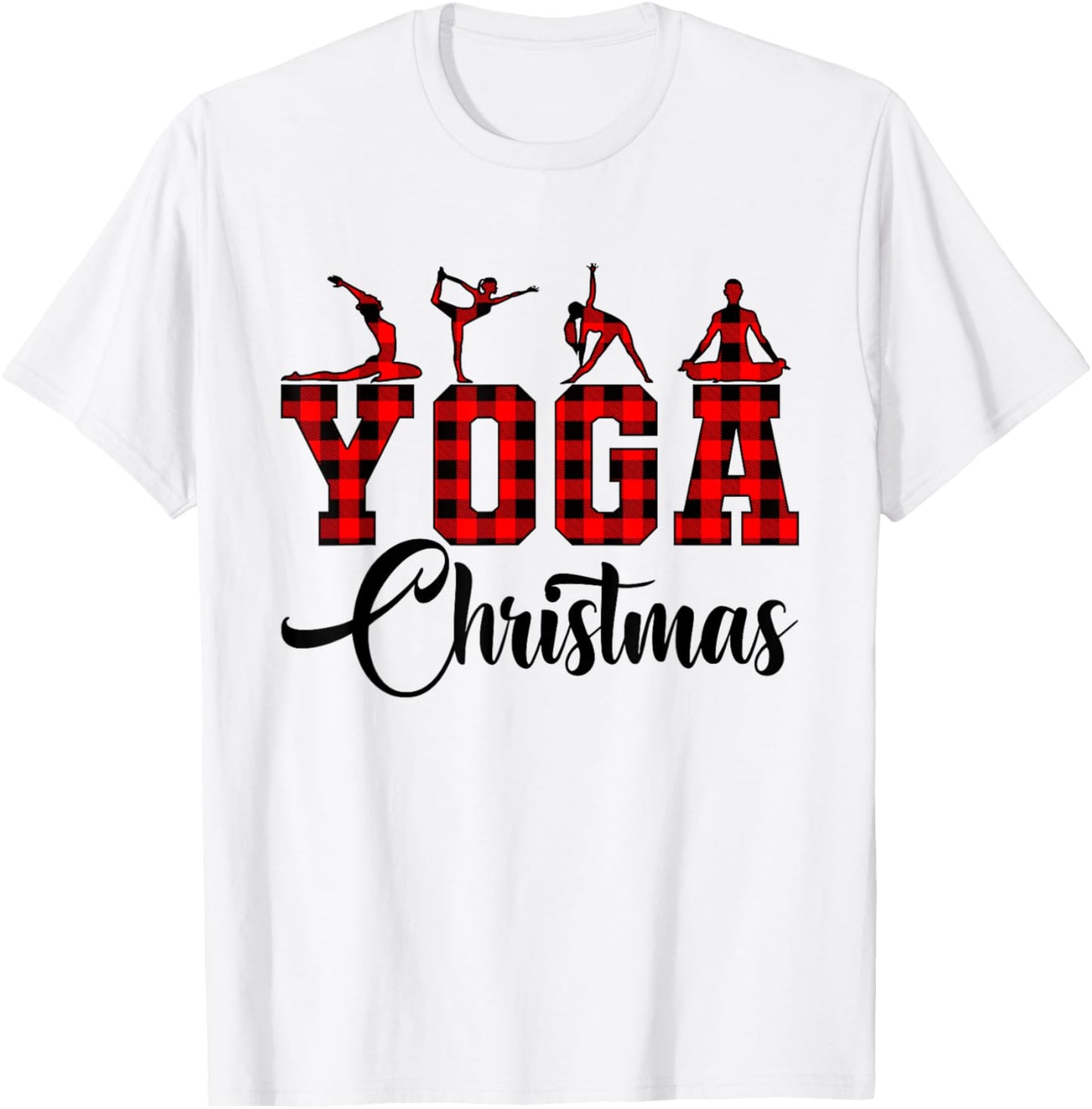 Funny Christmas Santa Claus Meditating Yoga Lover Instructor T-Shirt - T-Shirt | White