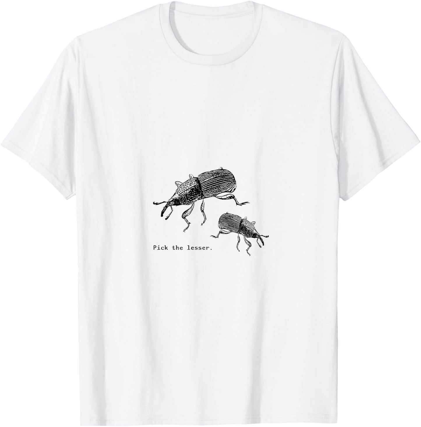 Surprise Designs Two Weevils -Adults Grey T-Shirt - T-Shirt | White