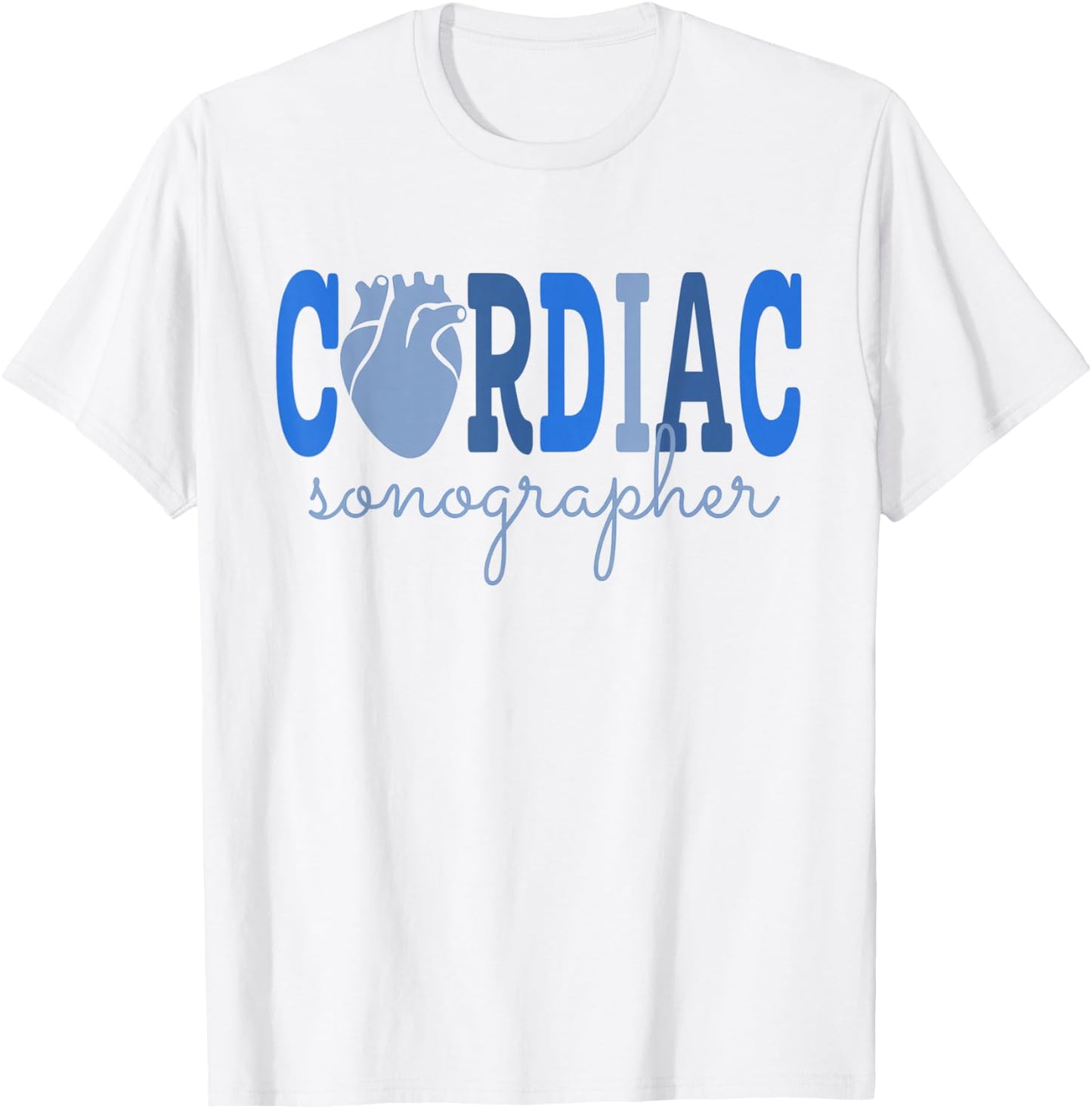 Cardiac Sonographer Cardiovascular Sono Tech Ultrasound Tech T-Shirt - T-Shirt | White