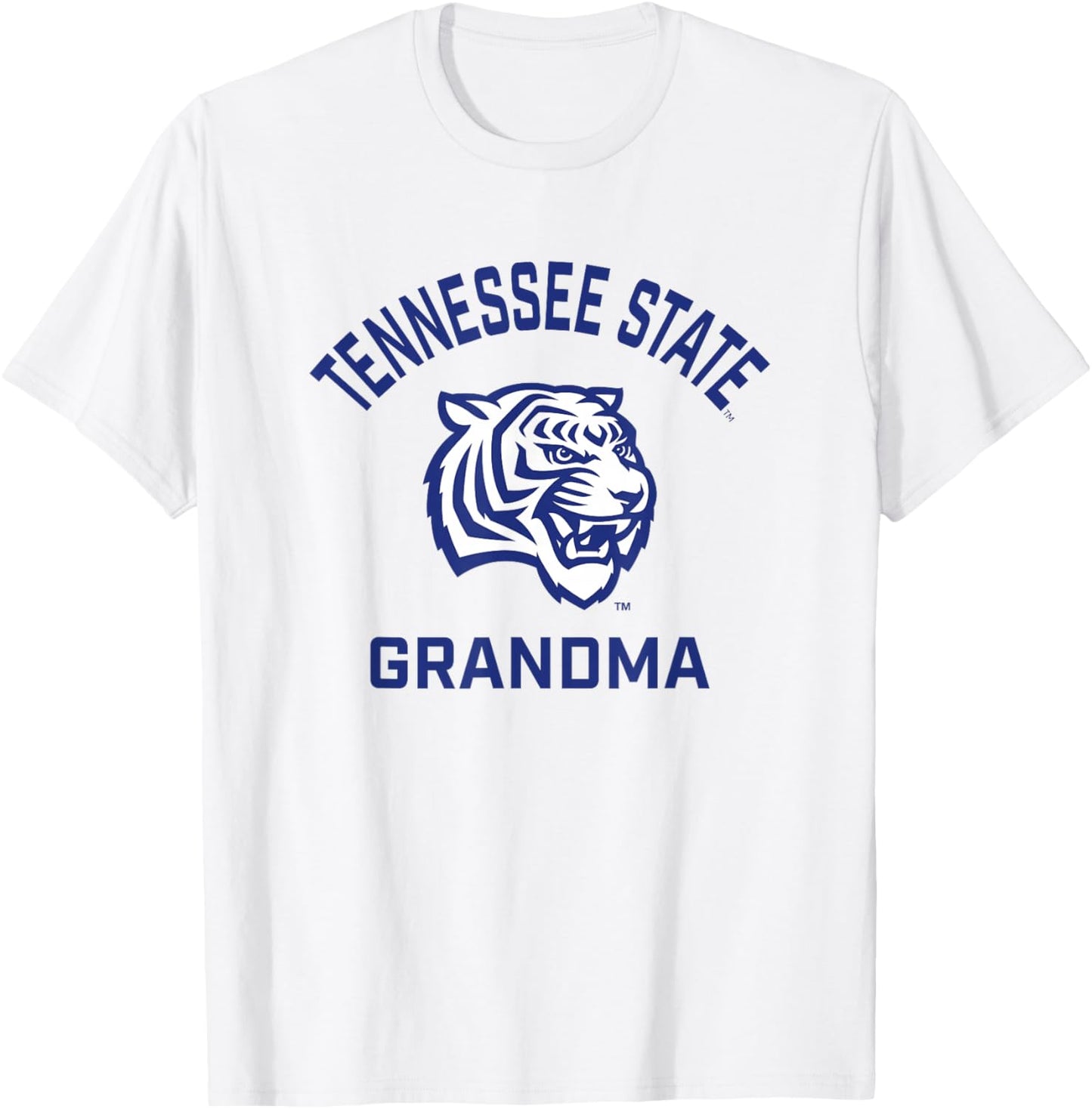 Tennessee State University TSU Tigers Arched Grandma T-Shirt - T-Shirt | White