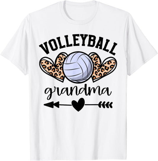 Volleyball Grandma Volleyball Game Day Senior Night T-Shirt - T-Shirt | White