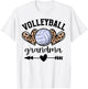 Volleyball Grandma Volleyball Game Day Senior Night T-Shirt - T-Shirt | White