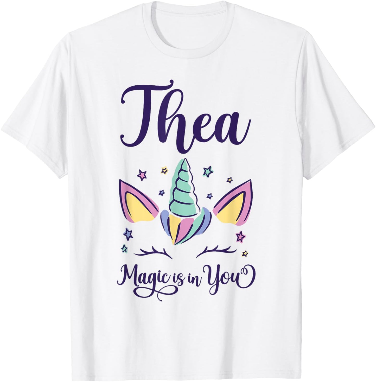 First Name Thea Personalized I Love Thea T-Shirt - T-Shirt | White