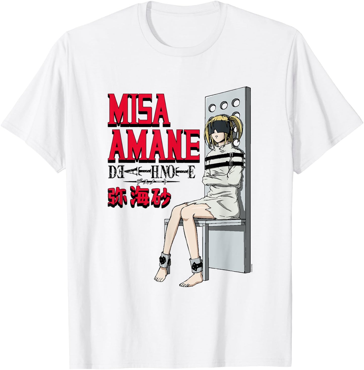 Death Note Misa Amane in Chair Anime T-Shirt - T-Shirt | White