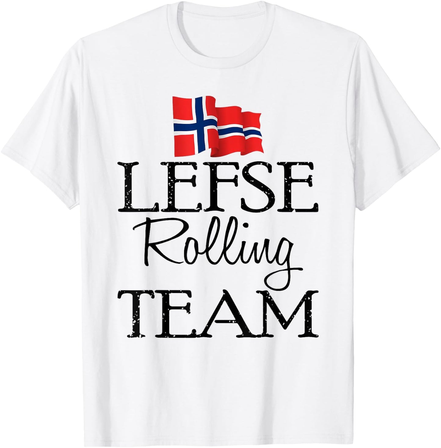 Ki Funny Lefse Rolling Team Christmas Costume Girl T-Shirt - T-Shirt | White