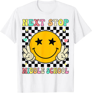 Next Stop Middle School Elementary School Graduation T-Shirt - T-Shirt | White