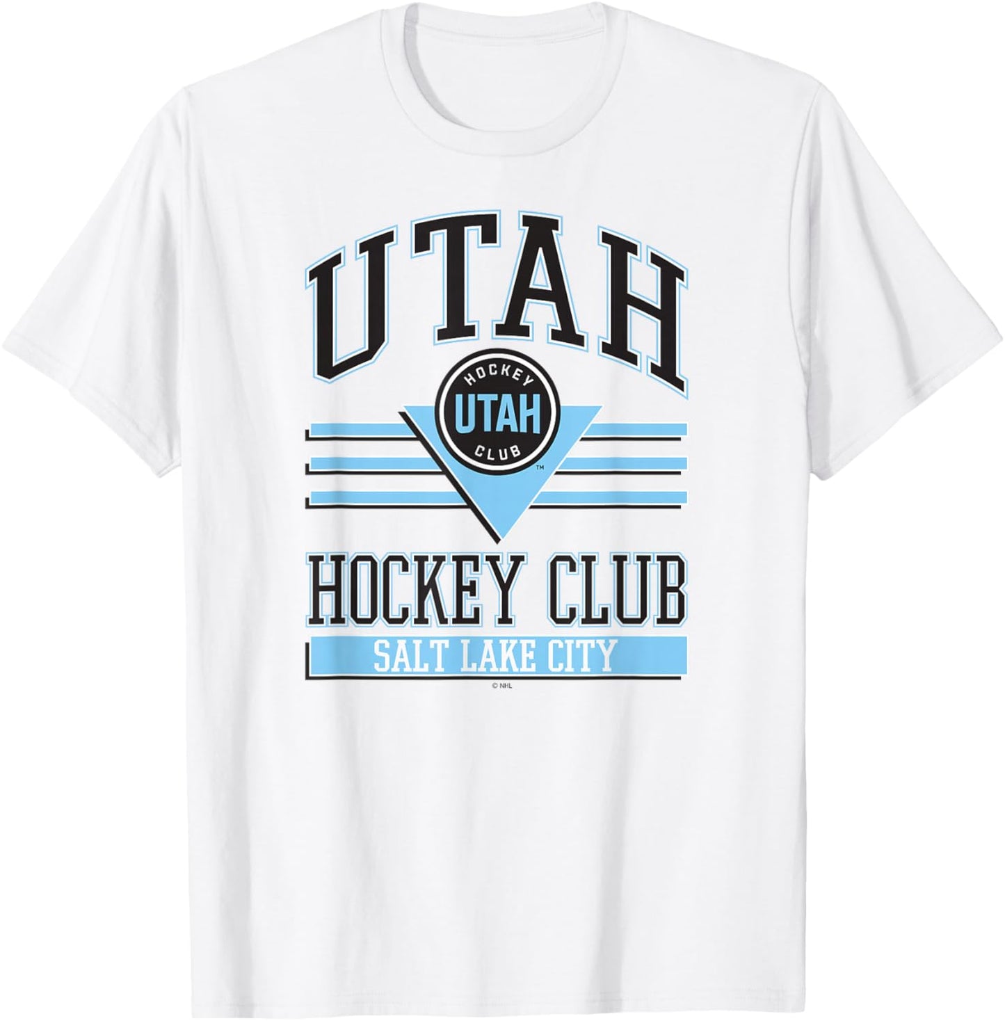 Utah Hockey Club Heather Gray Officially Licensed T-Shirt - T-Shirt | White