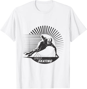 Born to Skate - Speed Skating Figure Skater Gift T-Shirt - T-Shirt | White