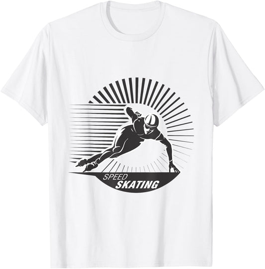 Born to Skate - Speed Skating Figure Skater Gift T-Shirt - T-Shirt | White