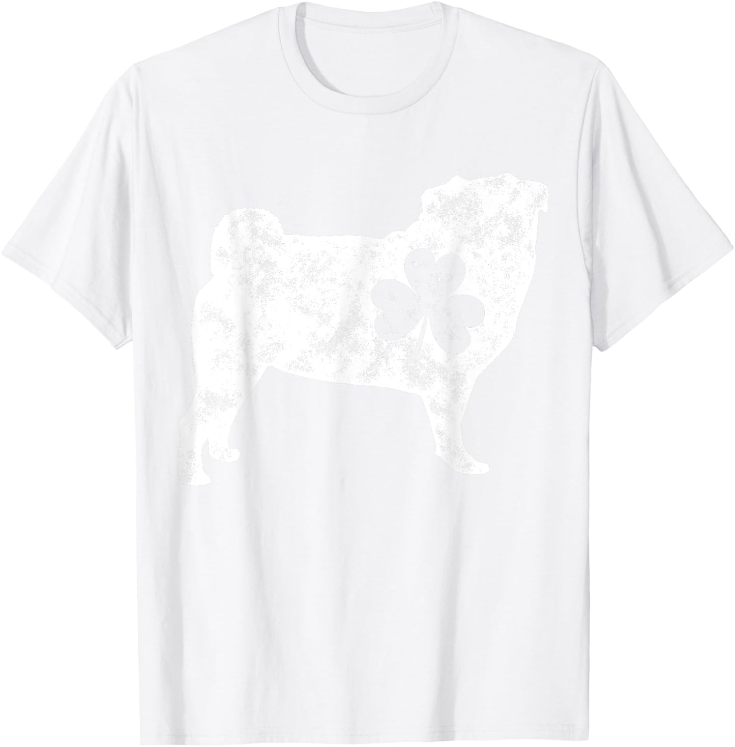Pug St Patricks Day Boys Kids Girls Shamrock Dog Lover Gifts T-Shirt - T-Shirt | White