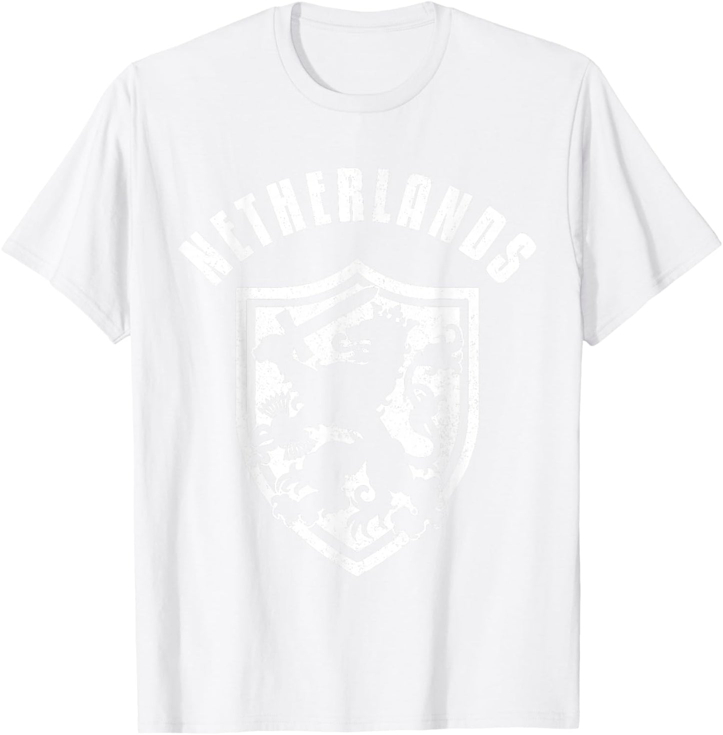 Nederland Netherlands Lion Dutch Holland Vintage Orange T-Shirt - T-Shirt | White