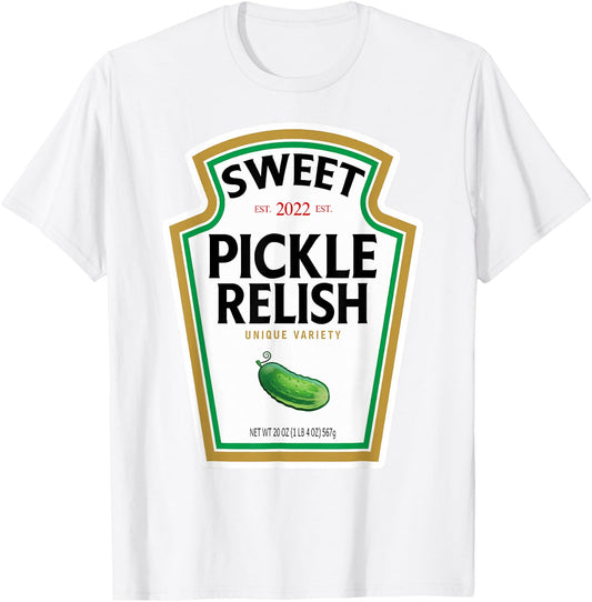 Sweet Green Pickle Relish Funny DIY Halloween Costume T-Shirt - T-Shirt | White