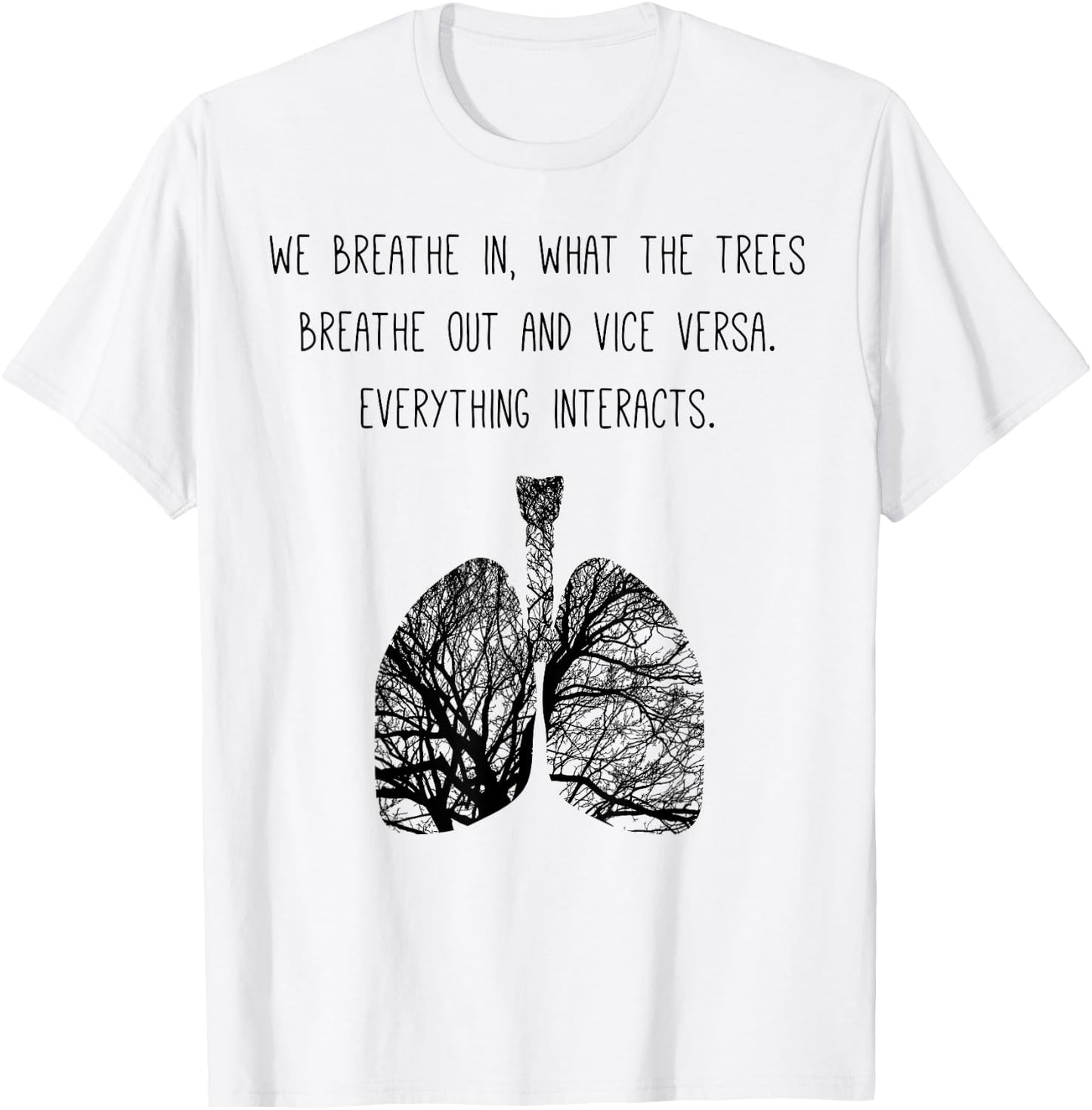 Lung Tree Air Breathe Breathing Photosynthesis Tree T-Shirt - T-Shirt | White