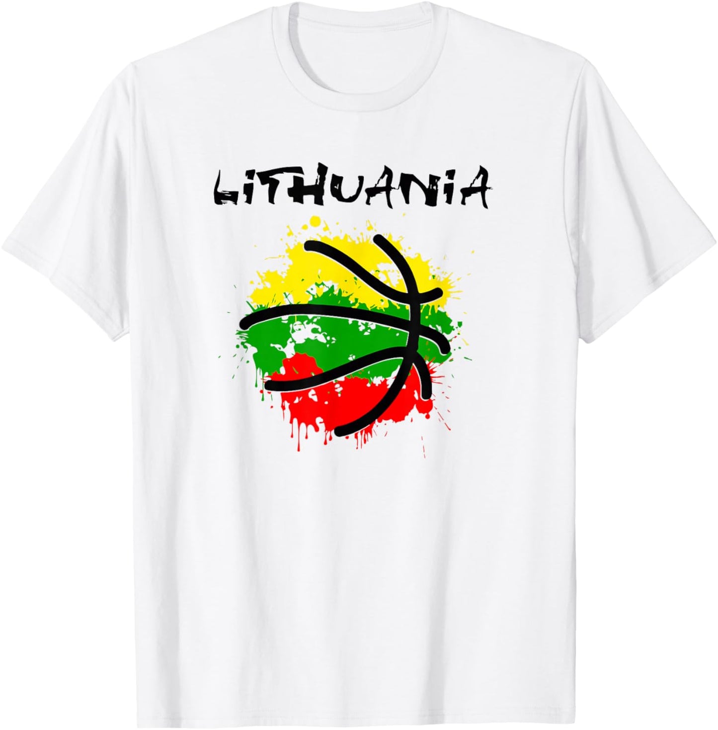Lithuania Basketball - Win for Lietuva by Lithuania Strong T-Shirt - T-Shirt | White