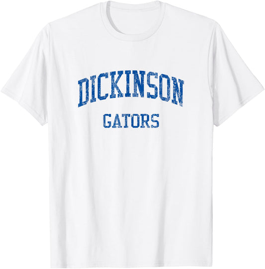 Dickinson High School HS Dickinson TX Vintage Sports T-Shirt - T-Shirt | White