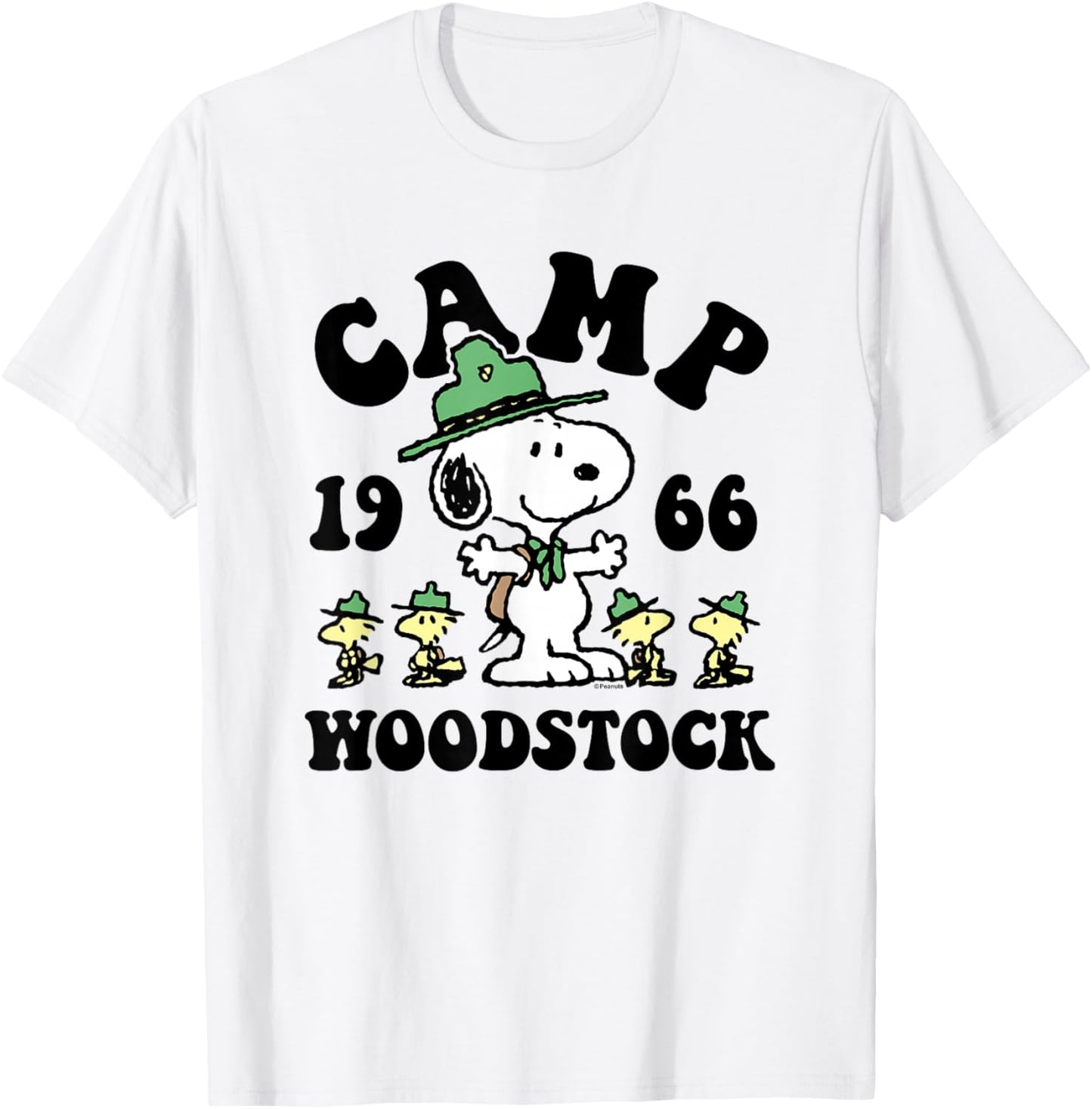 Peanuts - Camp Woodstock T-Shirt - T-Shirt | White