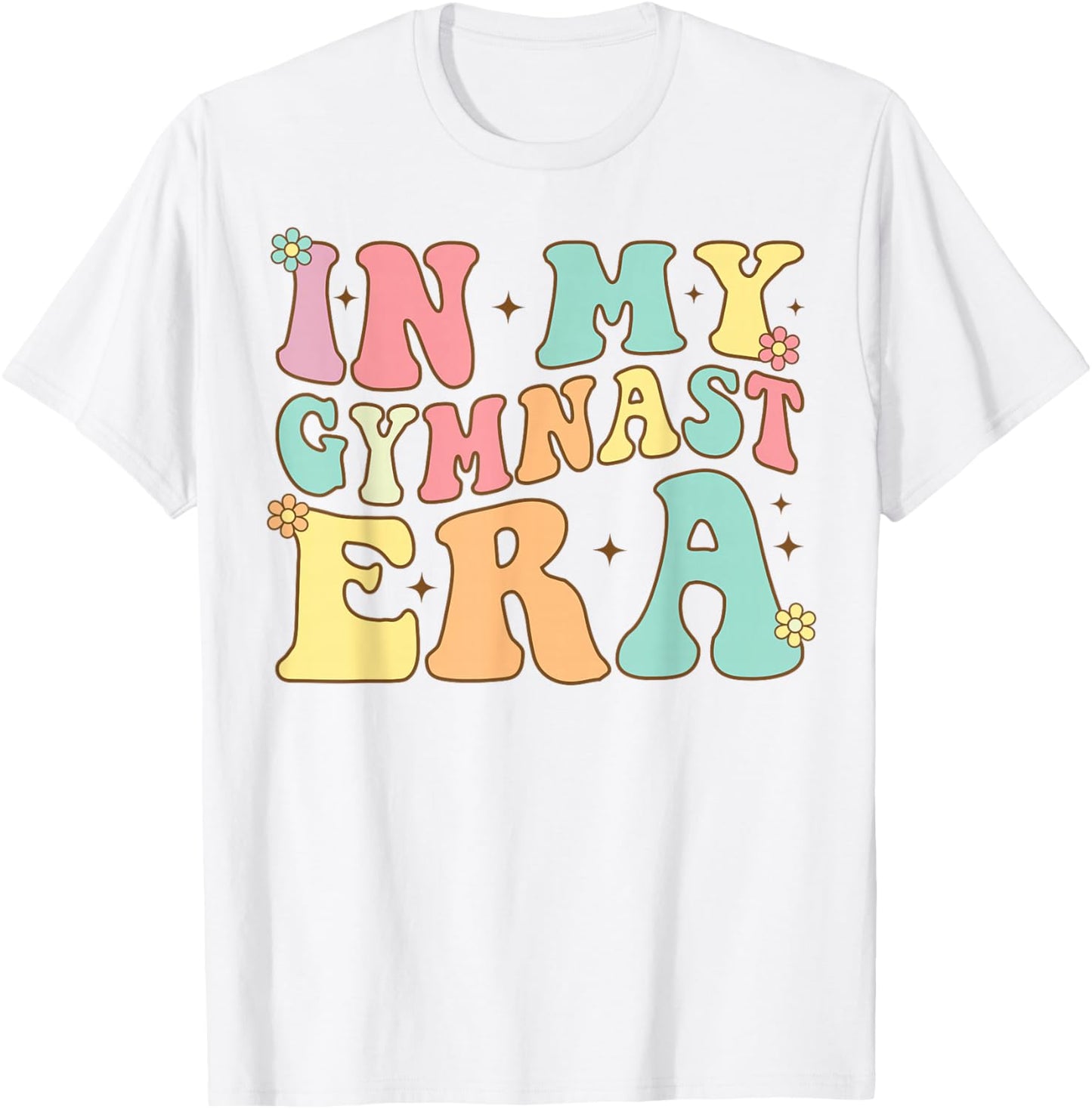 Groovy In My Gymnast Era Gymnast Gymnastic T-Shirt - T-Shirt | White
