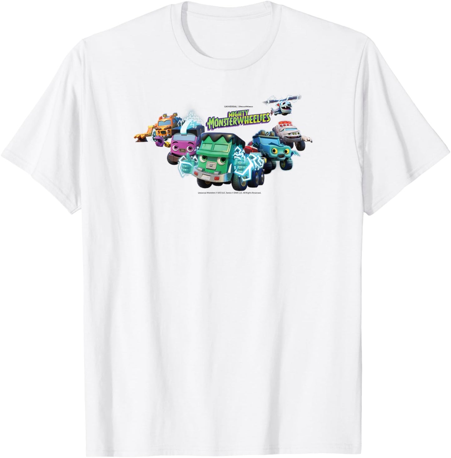 DreamWorks Mighty MonsterWheelies Team T-Shirt - T-Shirt | White