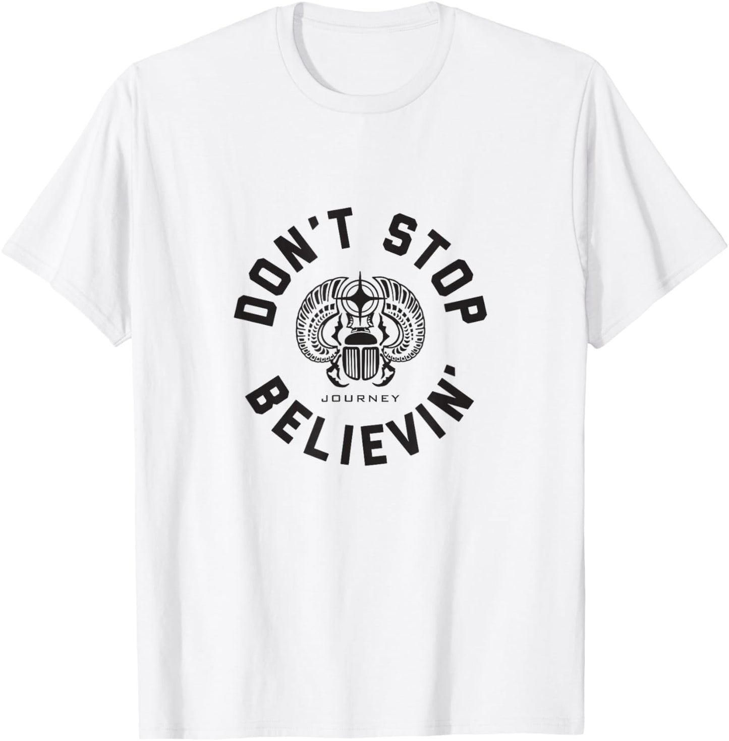 Journey Don't Stop Believin' Badge T-Shirt - T-Shirt | White